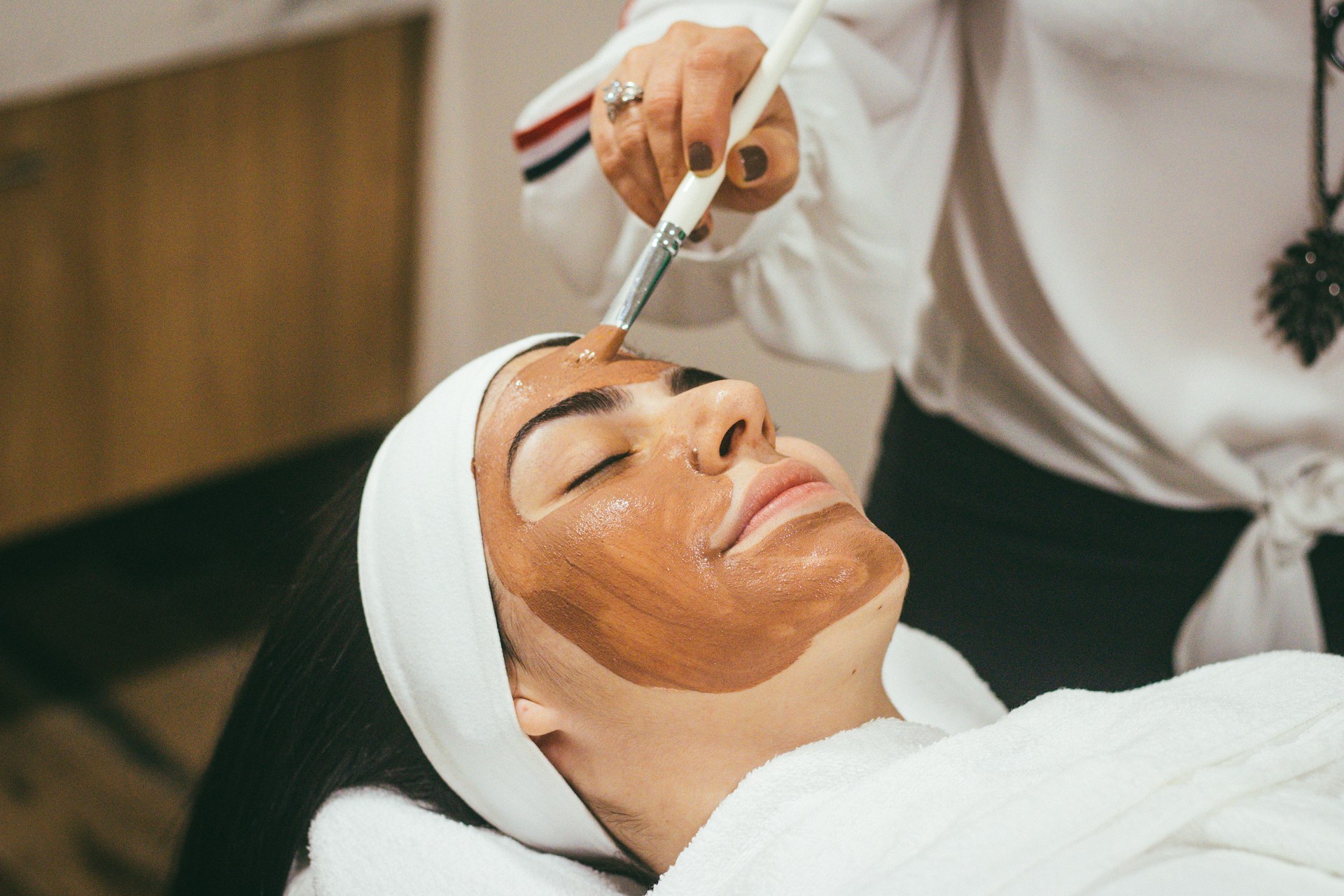 Relaxing facial treatment at Amanda Rose Esthetics